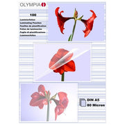 Olympia Fogli per Laminare DIN A5 80 Micron 100 Pezzi