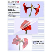 Olympia Fogli per Laminare DIN A6 80 Micron 100 Fogli