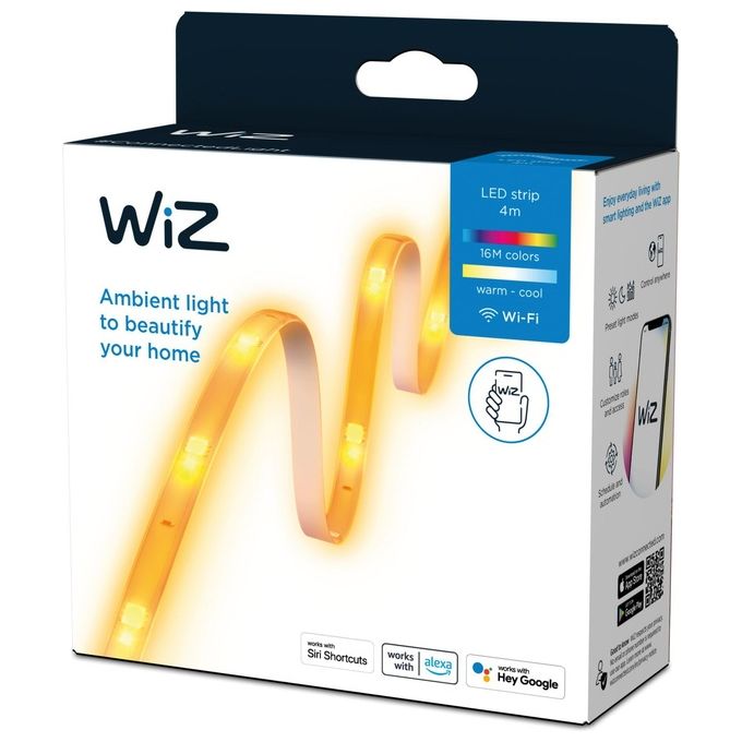 Philips WiZ Striscia LED LightStrip Dimmerabile Luce Bianca o Colorata