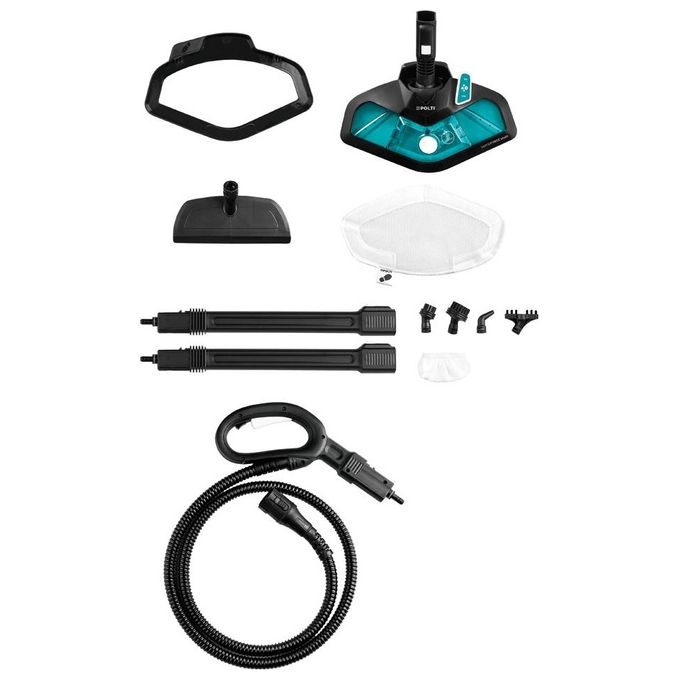 Polti PTEU0277 Vaporetto Smart 100_T Pulitore a Vapore Capacita' 2 Litri Potenza 1500 W Spazzola Vaporforce Bianco-Verde