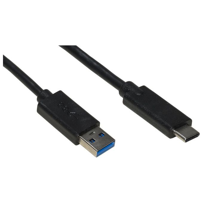 Link Cavo Usb-A a Usb-C Maschio Maschio 1,80mt in Rame Nero