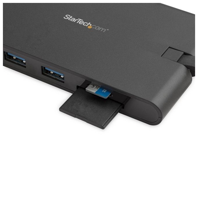 Startech Adattatore Multi-Porta Usb-C con Hdmi e Vga per Portatili 3x Usb 3.0 Lettore Schede SD PD 3.0 Cavo Integrato