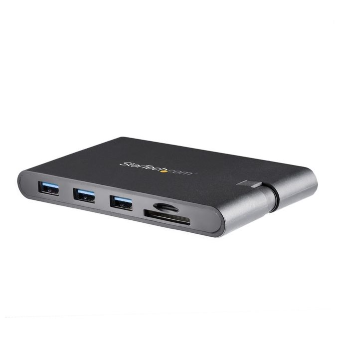 Startech Adattatore Multi-Porta Usb-C con Hdmi e Vga per Portatili 3x Usb 3.0 Lettore Schede SD PD 3.0 Cavo Integrato