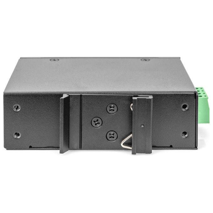 Digitus DN-651111 Splitter Industriale Gigabit PoE++ 802.3bt Uscita Selezionabile 95 W Alimentazione 12 16 24 48 V CC IP30 colore Nero