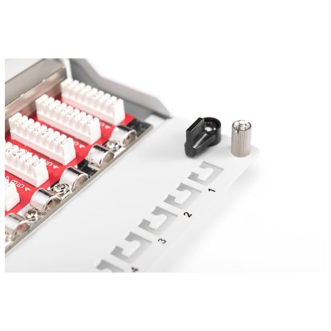 Digitus Pannello Patch Desktop per Reti Cat 6a Classe Ea 12 Porte Grigio