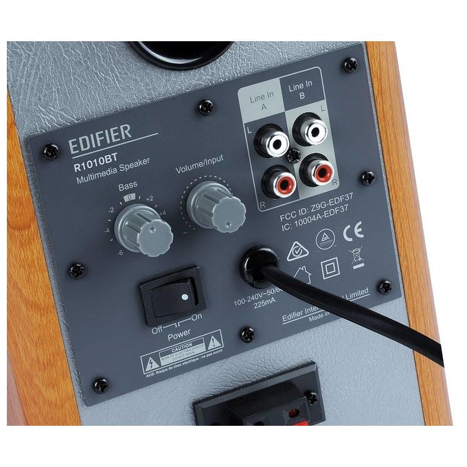 Edifier R1010BT Coppia Casse Bluetooth 2.0 Amplificate 24W Bluetooth Aux MDF colore Legno