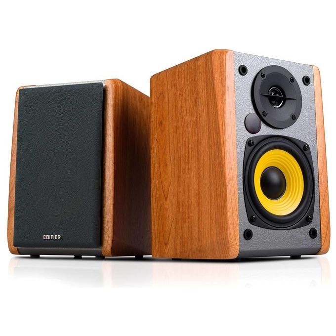 Edifier R1010BT Coppia Casse Bluetooth 2.0 Amplificate 24W Bluetooth Aux MDF colore Legno