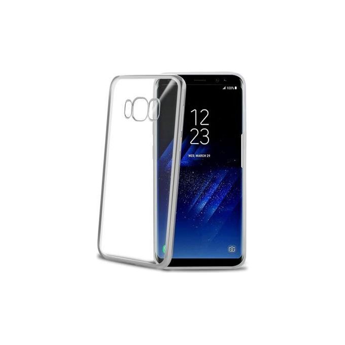 CELLY LASER Cover Galaxy S8 SILVER Per una Protezione Duratura e Stile Senza Compromessi