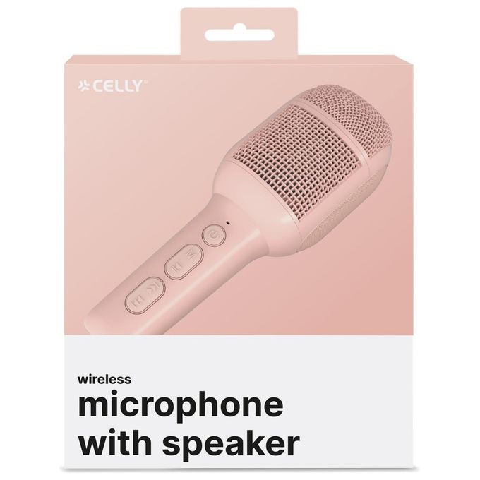 Celly Microfono Wireless con Speaker Integrato Nero