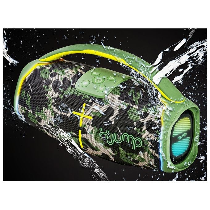 X JUMP 0XJ15003 XJ 150 Altoparlante portatile stereo 60 W Bluetooth IPX5 MicroSD USB Type-C colore Verde