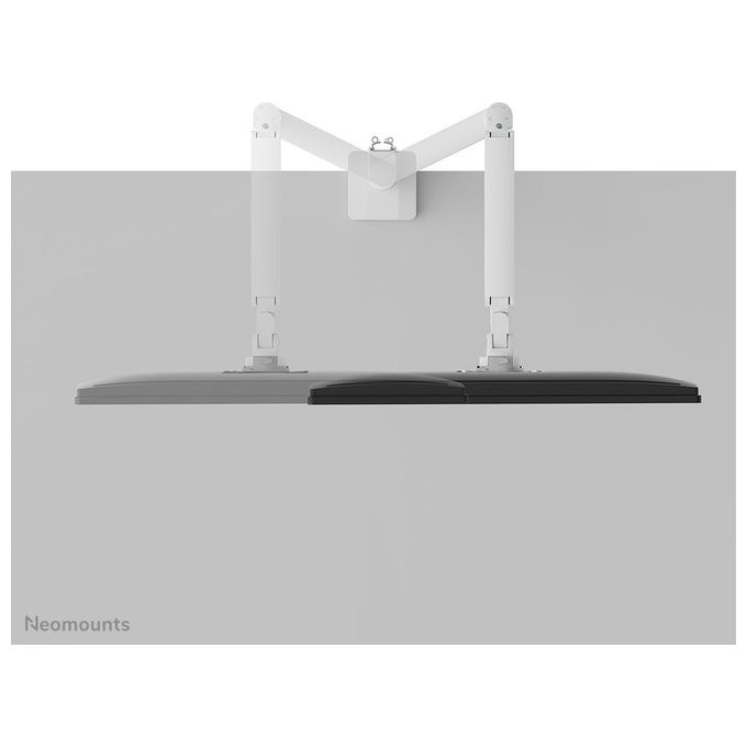 Neomounts W128881660 DS70-250WH1 Supporto da Scrivania per Monitor 17''-35'' Portata 9 Kg Regolazione Altezza 21,5-49,5 cm con Molla a Gas colore Bianco