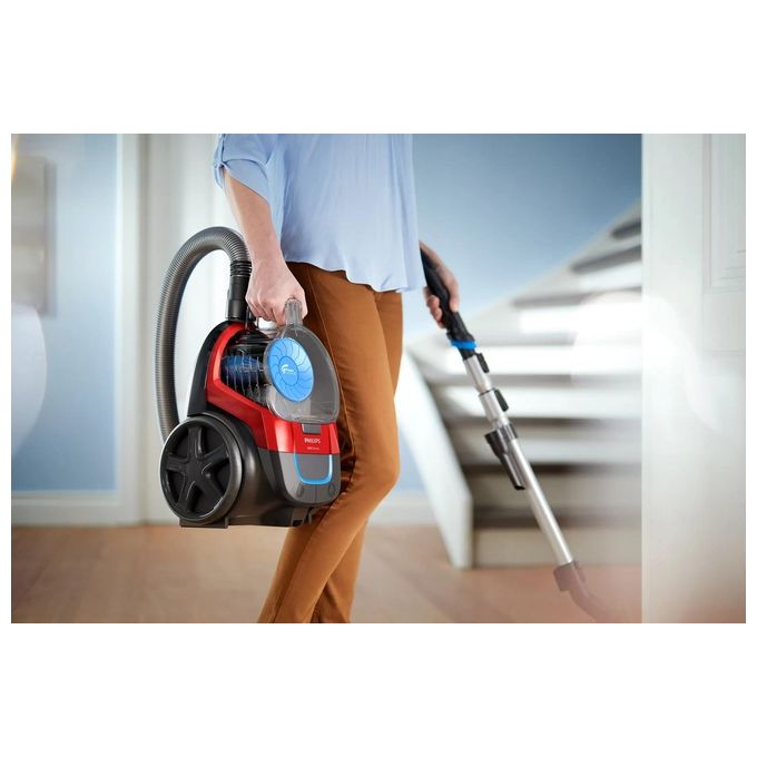 Philips FC9330-09 PowerPro Compact Aspirapolvere senza sacco PowerCyclone 5 1,5 L 650W 79 dB colore Rosso