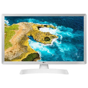 LG 24TQ510S-WZ Monitor TV 24'' LED HD Smart TV webOS 22 Wi-Fi DVB-T2 2 HDMI colore Bianco