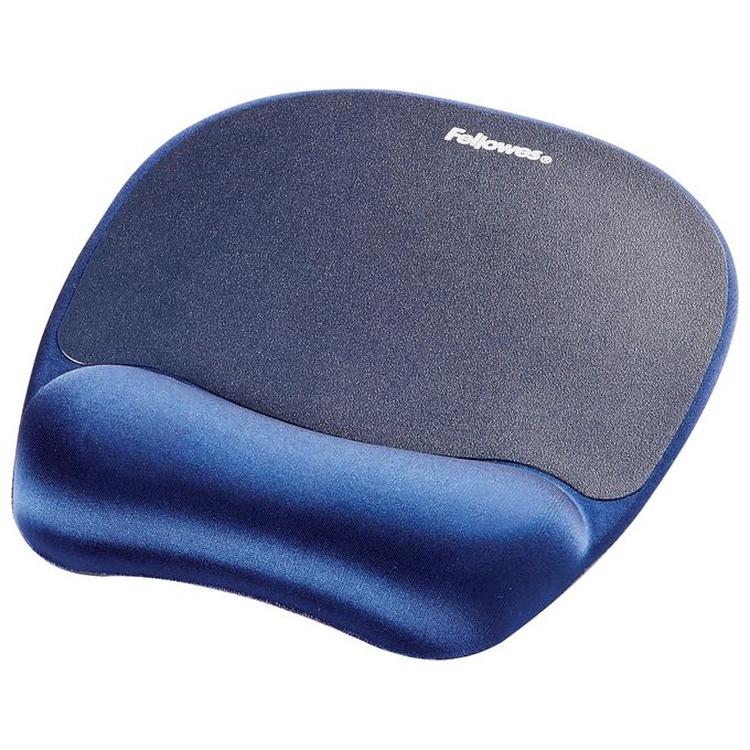 Fellowes 9172801 Mouse Pad con Poggiapolsi in Memory Foam Zaffiro