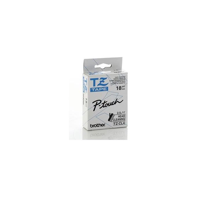 Brother TZECL4 Nastro di Pulizia 18 mm x 2,5 m colore Pulizia