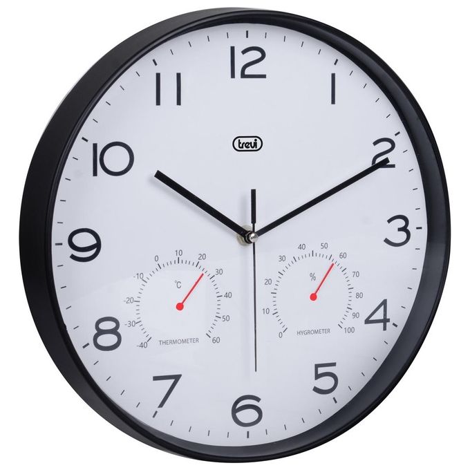 Trevi OM 3510 T Orologio da Parete con Termometro e Igrometro 30cm