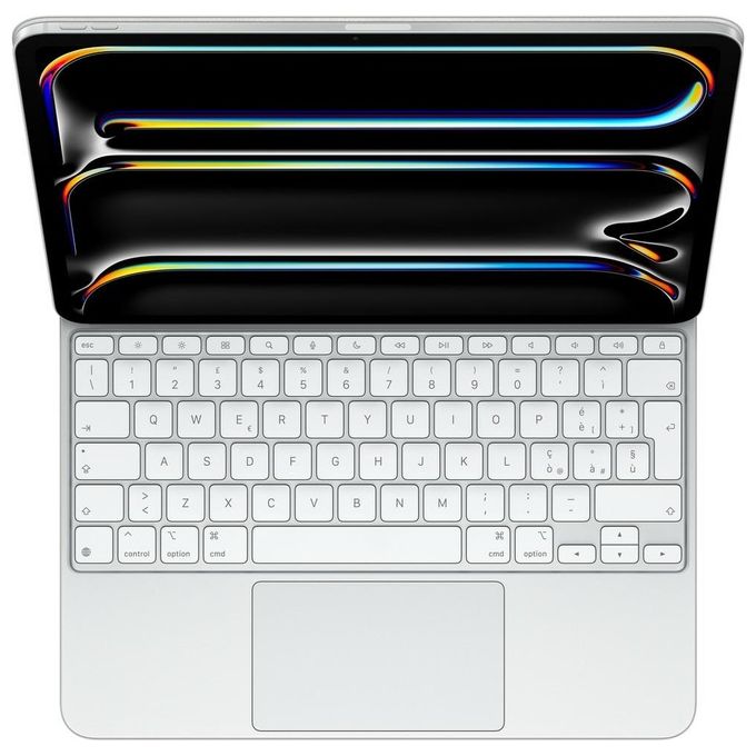 Apple MWR43T-A Magic Keyboard per iPad Pro 13'' con Trackpad Integrato e Tasti Funzione Italiano colore Bianco