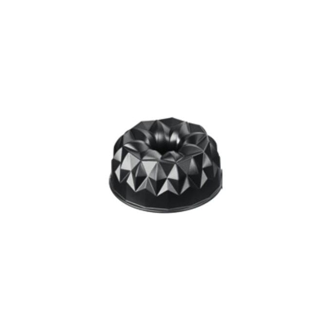 ORIGINAL KAISER 2300646794 Inspiration Stampo in Alluminio Pressofuso Antiaderente per Dolci Geometrico da 25 cm colore Nero