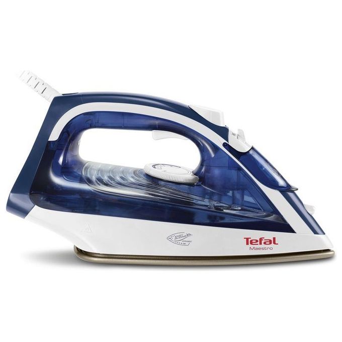 Tefal Maestro 2 FV1845E0 Ferro da Stiro a Secco e a Vapore CeramicGlide Blu-Bianco 2300W