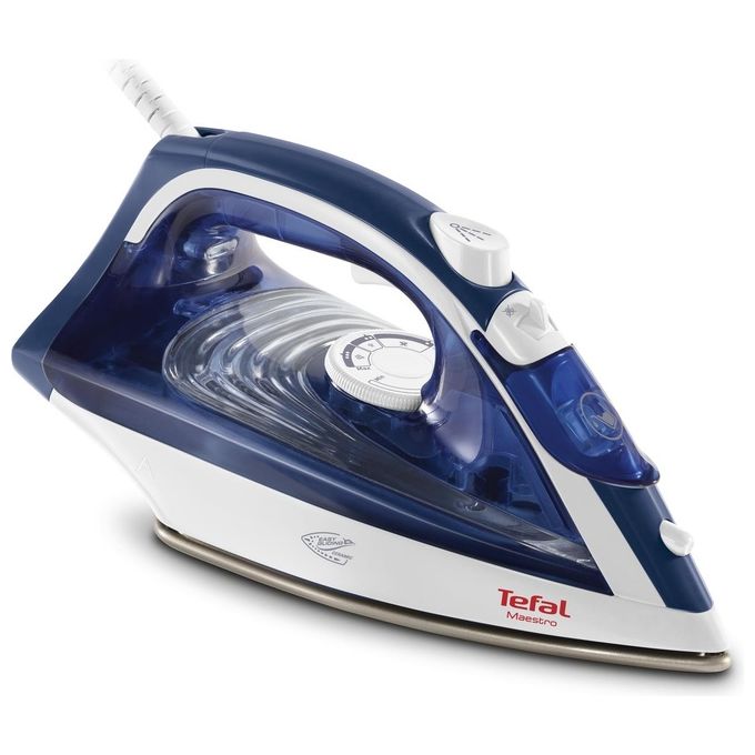 Tefal Maestro 2 FV1845E0 Ferro da Stiro a Secco e a Vapore CeramicGlide Blu-Bianco 2300W