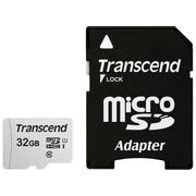 Transcend 300S-A MicroSd Scheda di Memoria da 32Gb Uhs-i U1 con Adattatore