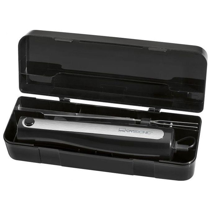 Clatronic EM 3702 Coltello Elettrico 120W Lame Acciaio Inox Lavabili in Lavastoviglie colore Nero