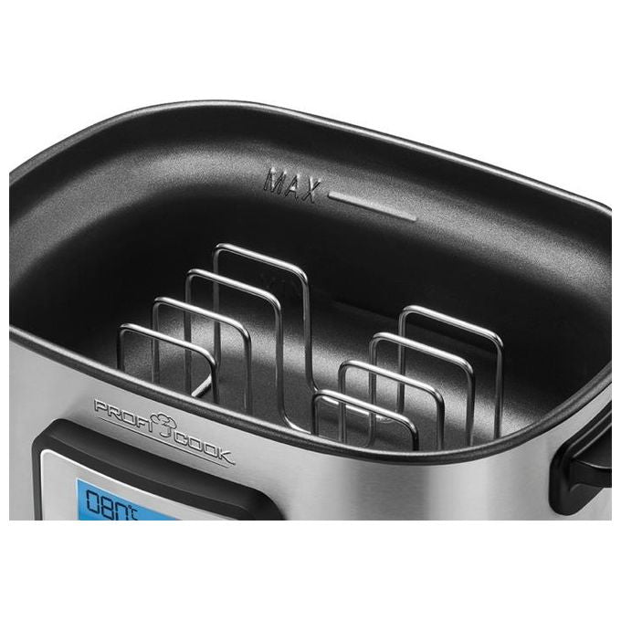 Proficook PC-SV 1112 Apparecchio Multi-Cottura 8 Litri 520W Nero-Acciaio Inossidabile
