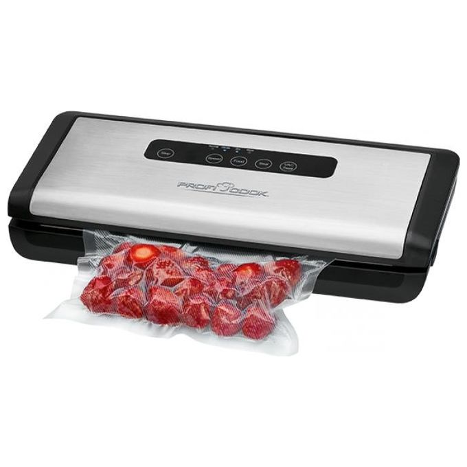Proficook PC-VK 1146 Strumento per Sottovuoto Nero-Acciaio Inossidabile 800mbar