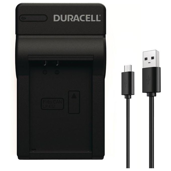 Duracell Caricabatterie con Cavo Usb per DRCE12-LP-E12