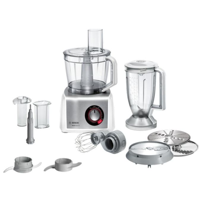 Bosch MC812S814 Robot da Cucina 3,9 Litri Acciaio Inossidabile-Bianco 1250W