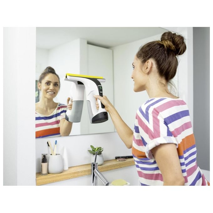 Kärcher WV 6 PLUS Aspiragocce Lavavetri Senza Fili Bocchetta 28 cm Autonomia 100 min Serbatoio 0,15 L colore Bianco
