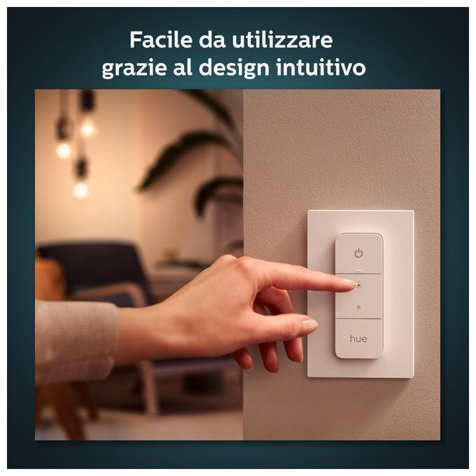 Philips Hue Dimmer Switch V2 Wireless Controllo Intelligente per Illuminazione Smart