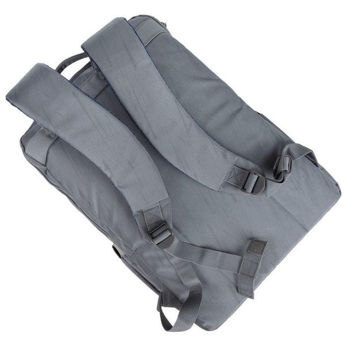 RivaCase 7569 Alpendorf Eco Zaino per Notebook fino a 17.3'' realizzato in Poliestere Riciclato (RPET) resistente all'acqua con scomparto imbottito per laptop e tablet colore Grigio
