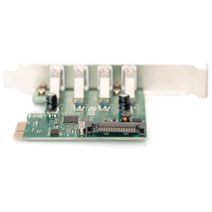 Digitus DS302211 Interface Scheda PCIe USB 3.0 Tipo A 4 Porte Fino a 5 Gbit-s Chipset: vl805