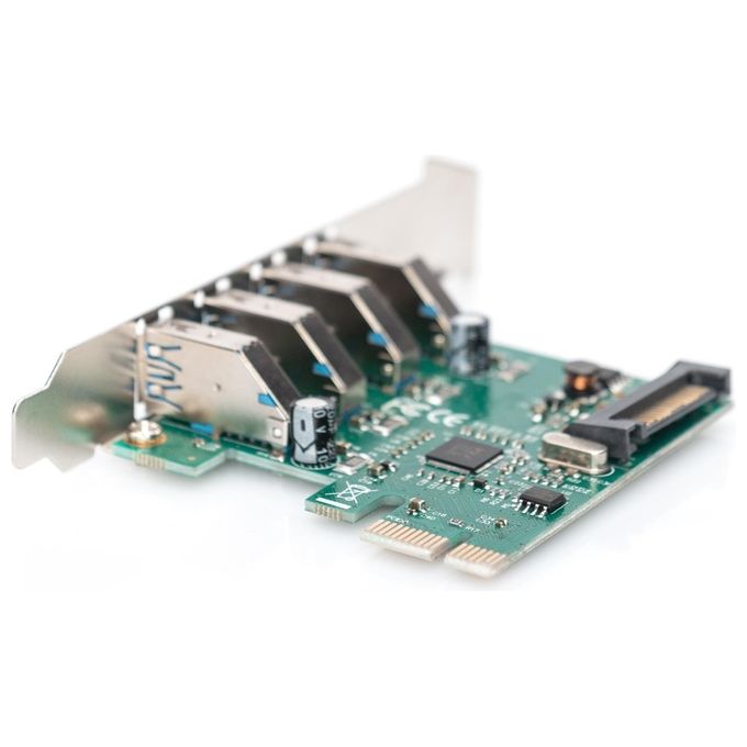 Digitus DS302211 Interface Scheda PCIe USB 3.0 Tipo A 4 Porte Fino a 5 Gbit-s Chipset: vl805