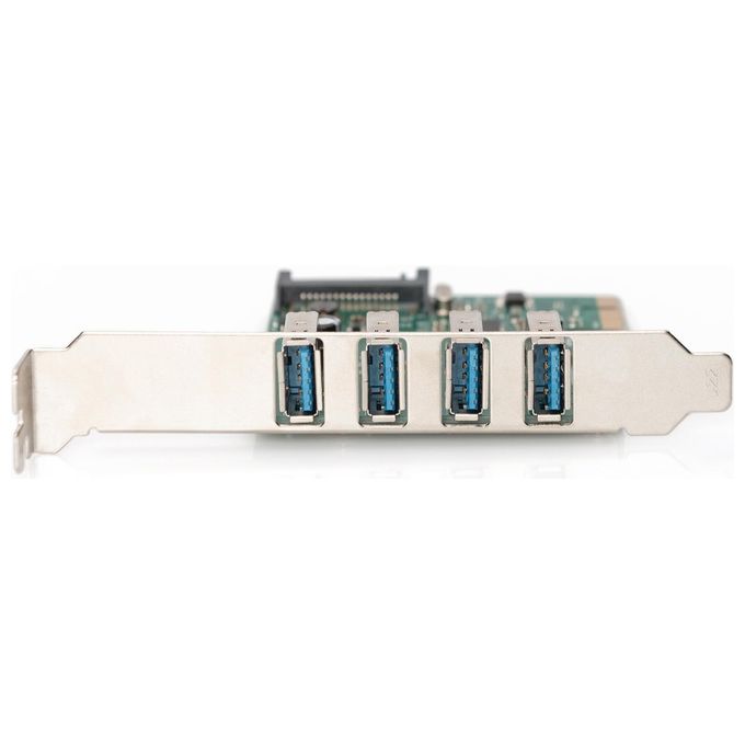 Digitus DS302211 Interface Scheda PCIe USB 3.0 Tipo A 4 Porte Fino a 5 Gbit-s Chipset: vl805