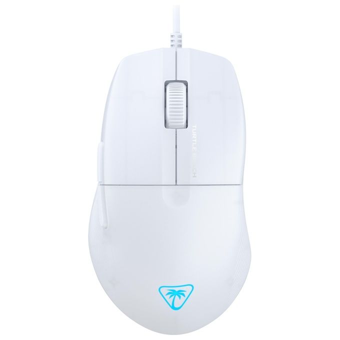 Turtle Beach TBM-1001-15 Pure SEL Mouse da gioco Ultraleggero 49 g Sensore PixArt 8K DPI Interruttori Meccanici 20 Milioni di Clic Cavo 1.8 m RGB AIMO colore Bianco