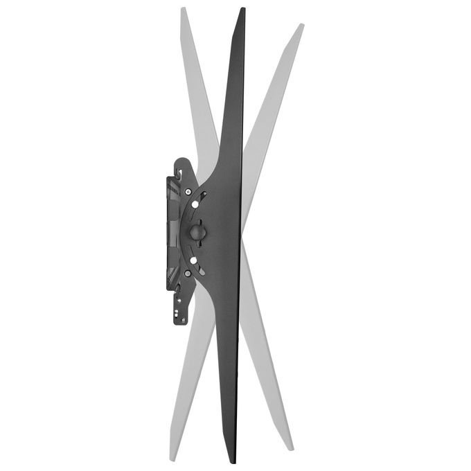 Equip 650322 Supporto per Montaggio a Parete TV Curvo e Inclinato 60'' a 100'' 100 Kg Inclinazione Regolabile Nero