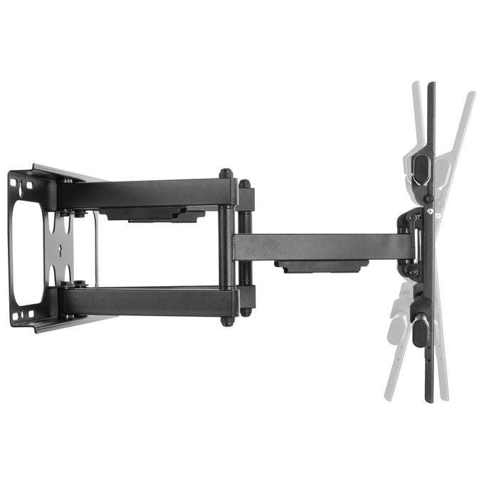 Equip 650324 Staffa di montaggio a parete per TV inclinabile e girevole da 37'' a 90'' VESA max 816x400 mm supporto fino a 75 Kg colore Nero