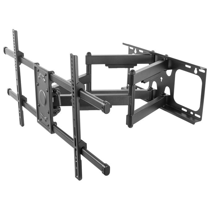 Equip 650324 Staffa di montaggio a parete per TV inclinabile e girevole da 37'' a 90'' VESA max 816x400 mm supporto fino a 75 Kg colore Nero