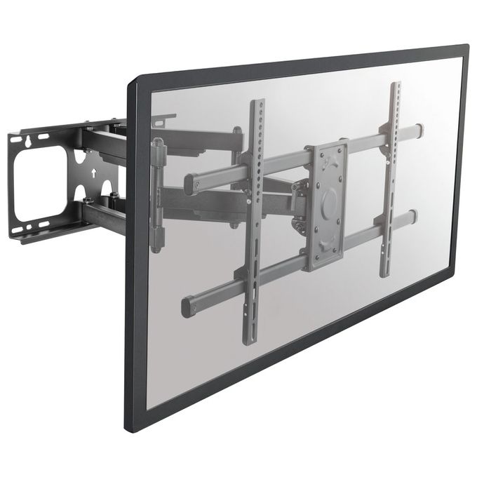 Equip 650324 Staffa di montaggio a parete per TV inclinabile e girevole da 37'' a 90'' VESA max 816x400 mm supporto fino a 75 Kg colore Nero