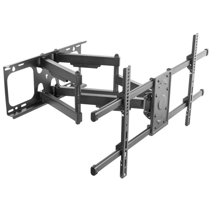 Equip 650324 Staffa di montaggio a parete per TV inclinabile e girevole da 37'' a 90'' VESA max 816x400 mm supporto fino a 75 Kg colore Nero