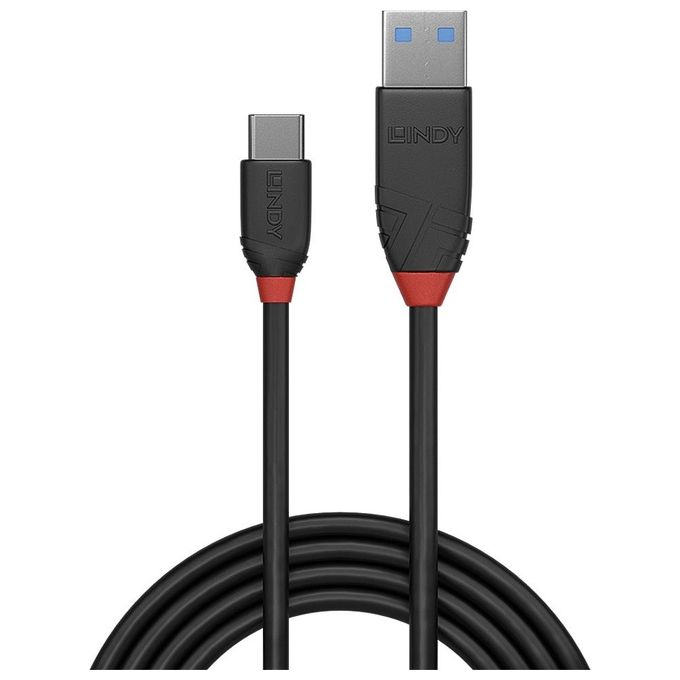 Lindy Cavo Usb 3.1 Tipo C a A 3A Black Line 15mt