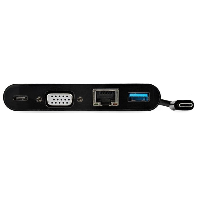 Startech Adattatore Multiporta Usb-C a Vga Power Delivery 60W Usb 3.0 Gbe
