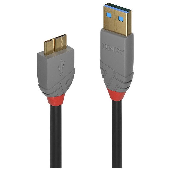 Lindy Cavo Usb 1mt 3.2 Gen 1 Usb A Micro-Usb B Nero