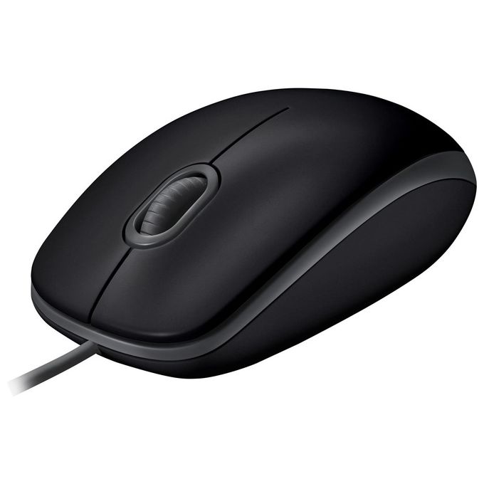 Logitech 910-005508 B110 Silent Mouse Ottico USB Ambidestro 1000 DPI 3 Pulsanti cavo 1.8 m colore Nero