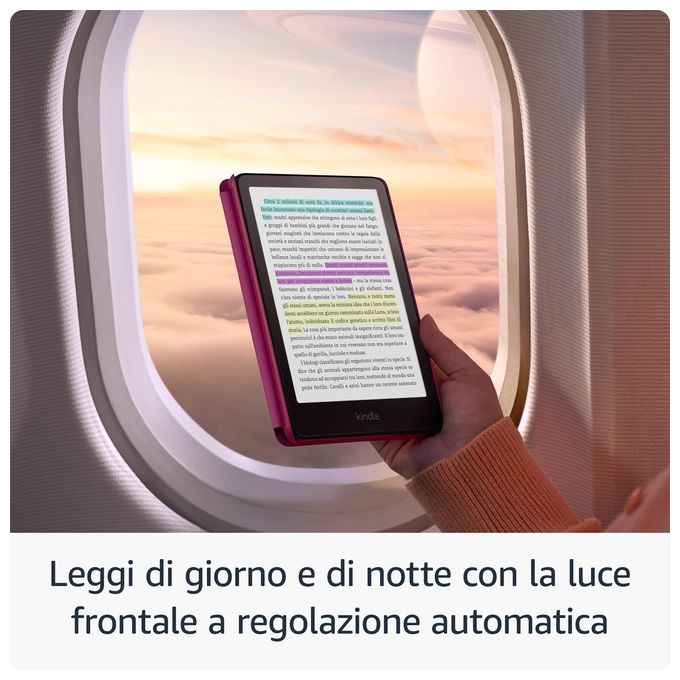 Amazon B0CX8YKQ2H Kindle Colorsoft Signature Edition Ebook Reader 7'' 32 GB Wi-Fi Bluetooth ricarica wireless colore Nero