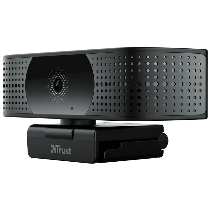 Trust 24280 Teza Webcam 4K Ultra HD 3840x2160 Pixel Doppio Microfono Messa a Fuoco Automatica USB Plug and Play colore Nero