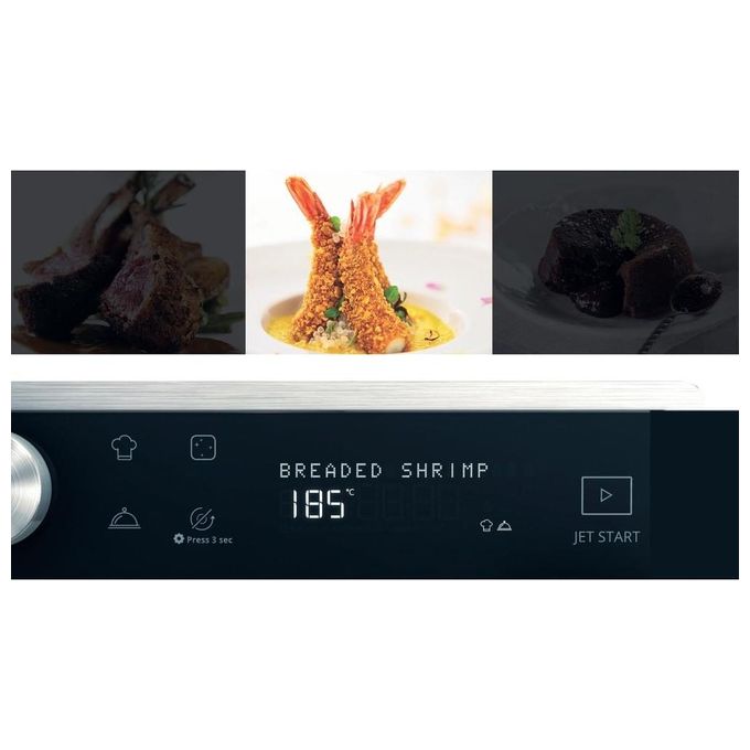 Whirlpool MWSC 9133 SX Supreme Chef Forno a microonde Combinato 33 L 1000 W Grill Vapore Crisp 6° SENSO colore Acciaio Inossidabile