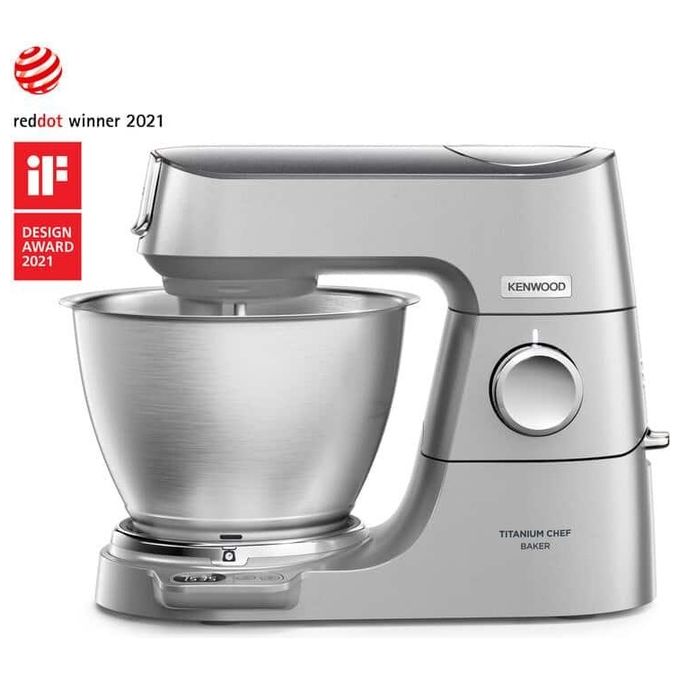 Kenwood KVC65.001SI Titanium Chef Baker Impastatrice Planetaria 1200W 5L Bilancia Integrata 6 Velocita' colore Argento